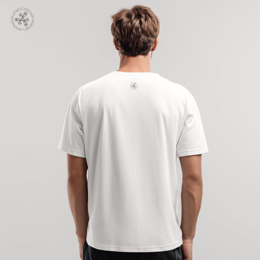 Playera manga corta estampada