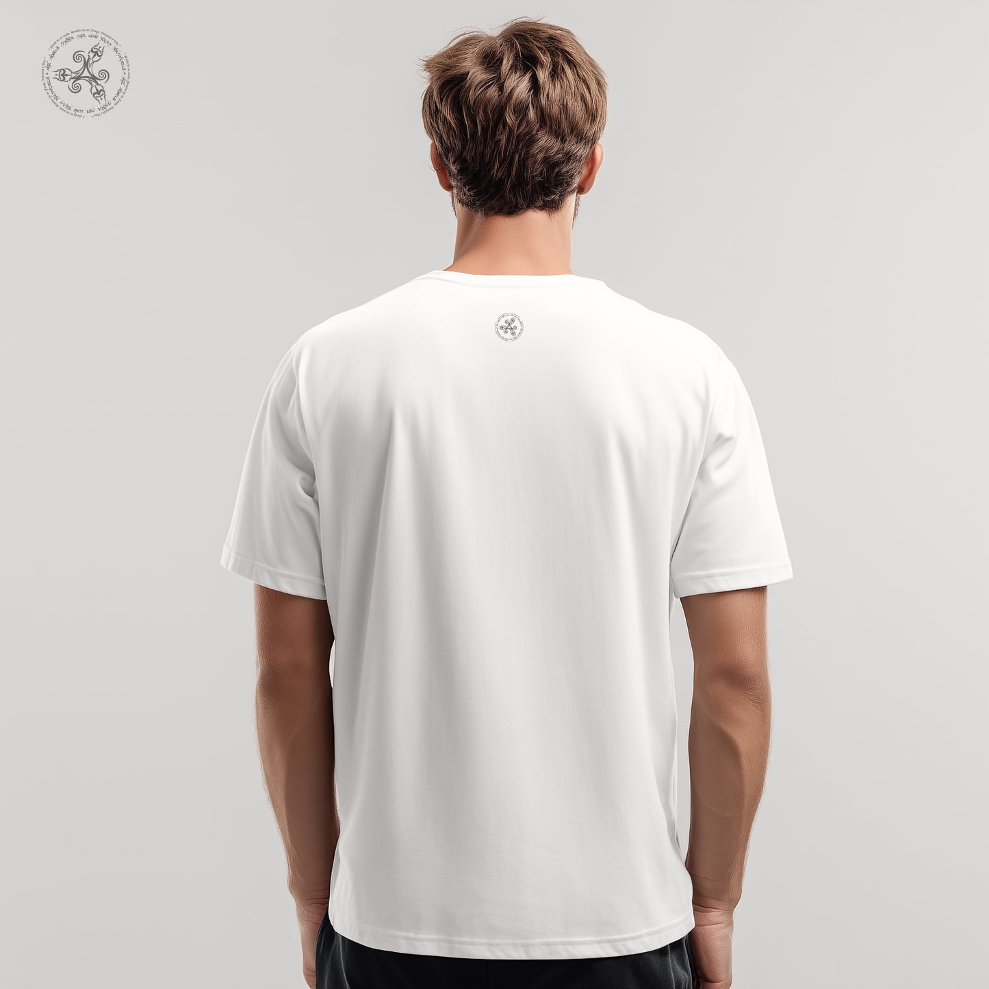 Playera manga corta estampada