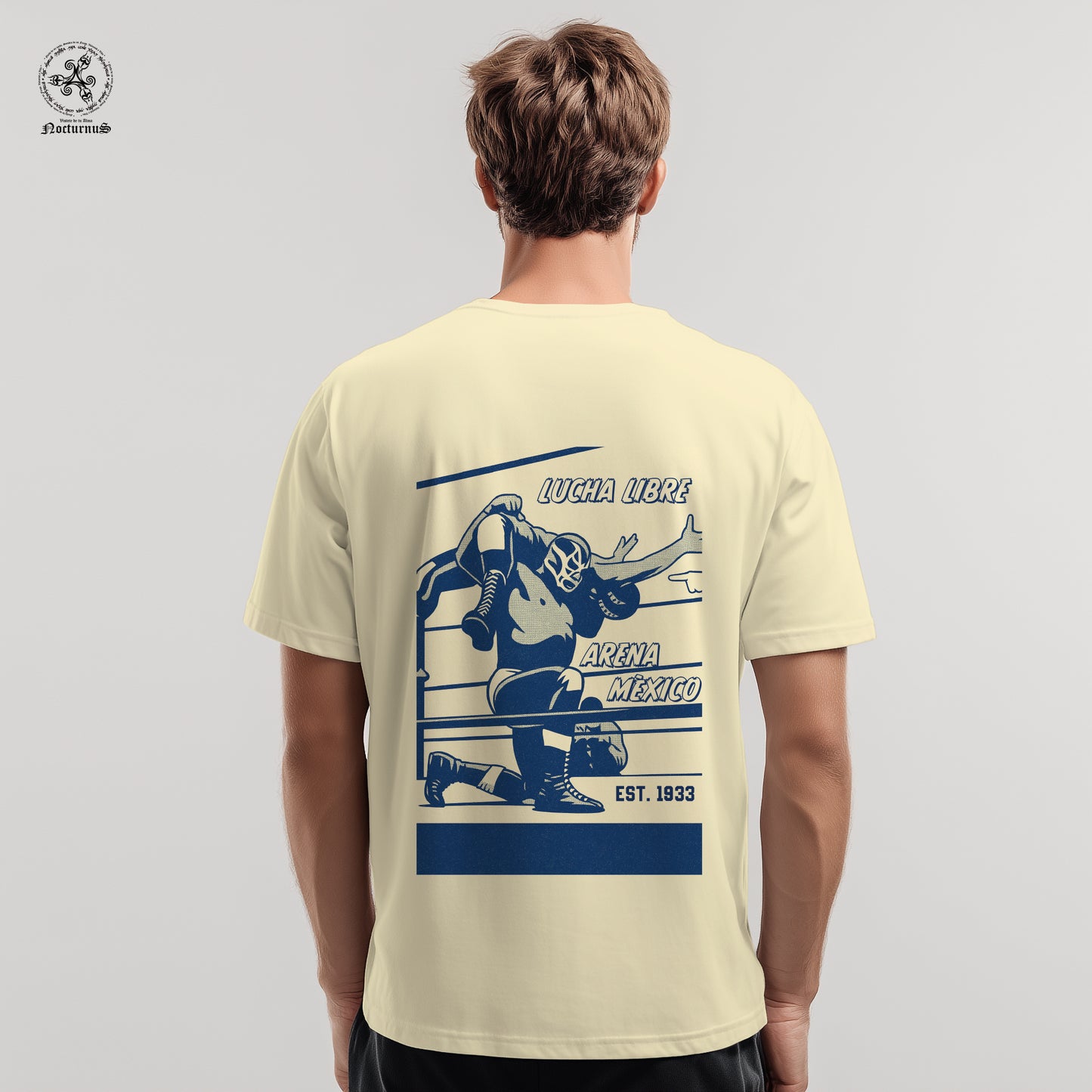 Playera manga corta estampada