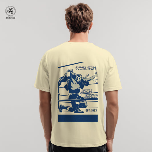 Playera manga corta estampada