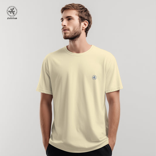 Playera manga corta estampada