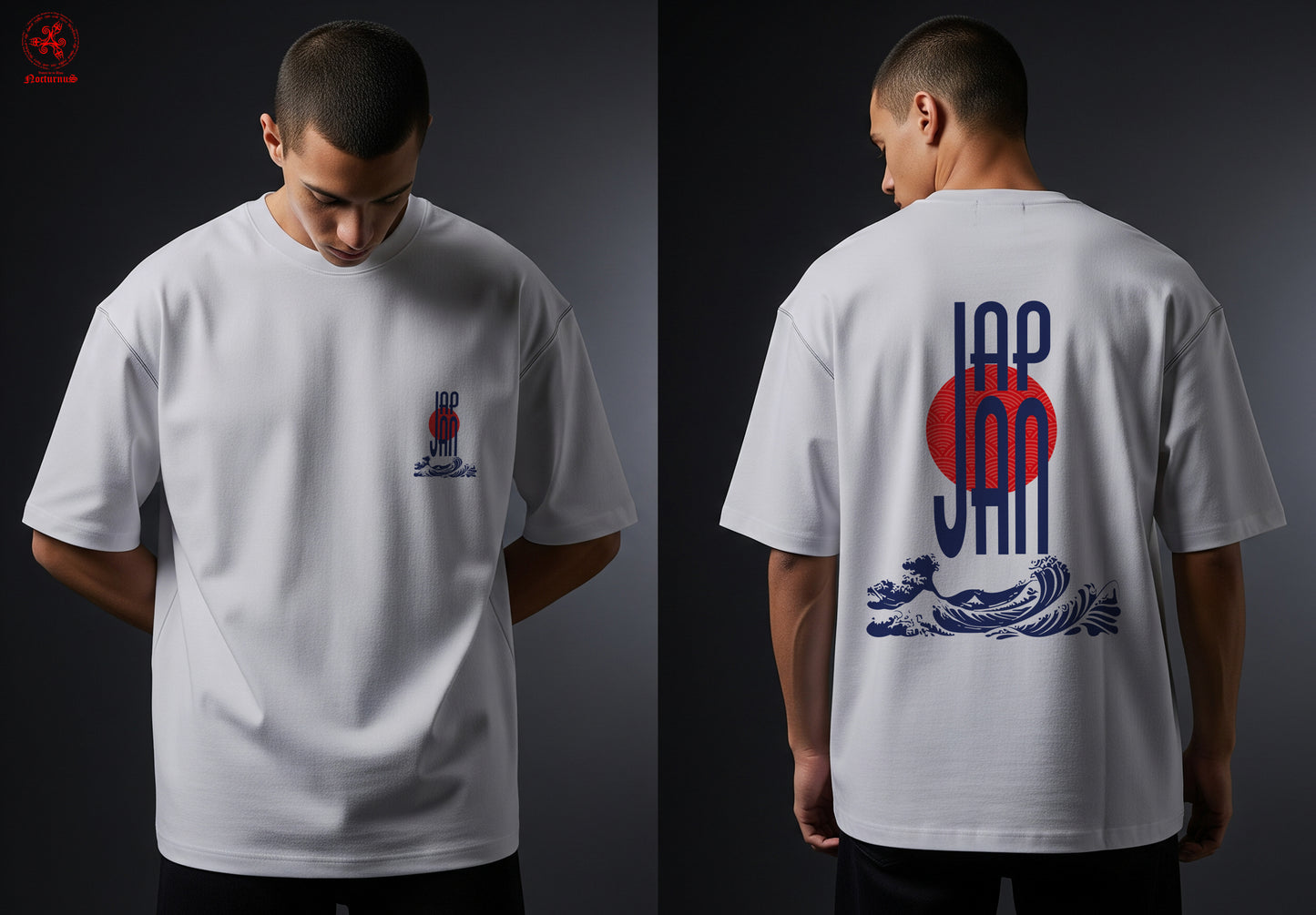 Playera oversize estampada