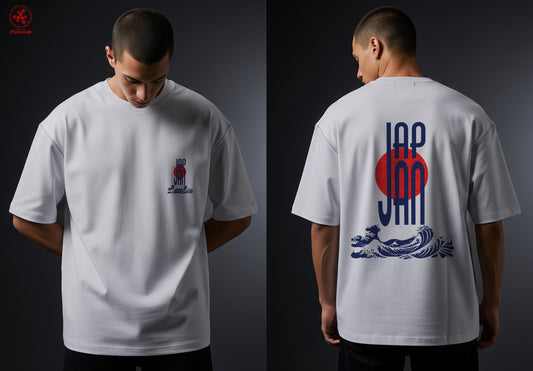 Playera oversize estampada