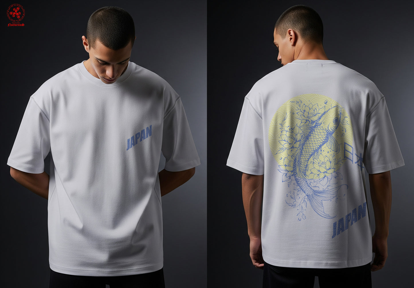 Playera oversize estampada