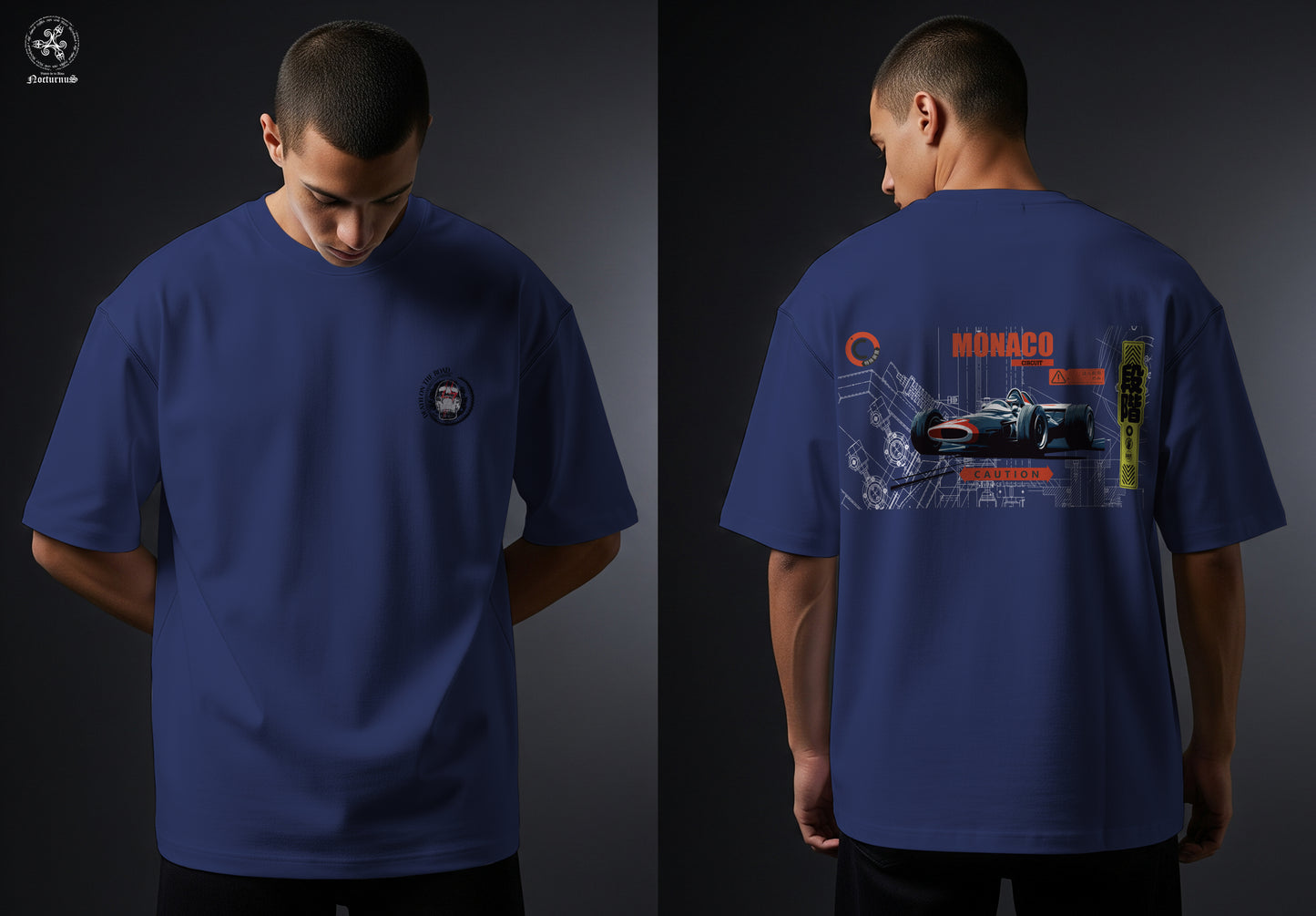 Playera oversize estampada