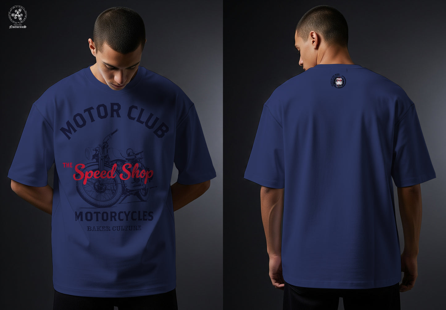 Playera oversize estampada