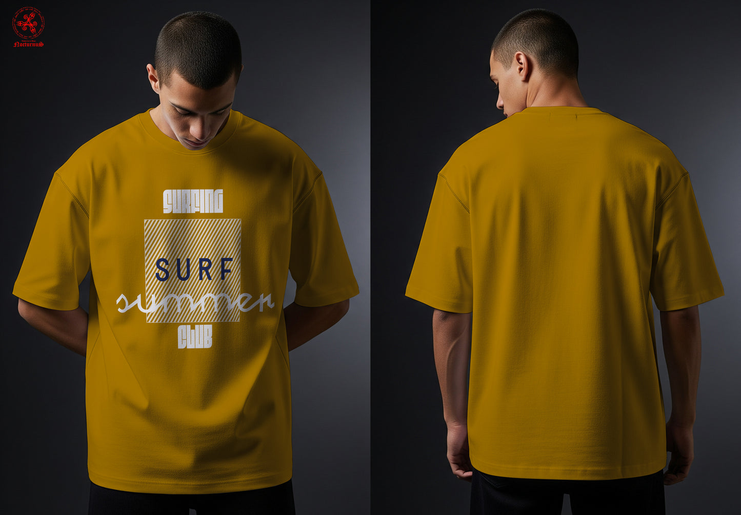 Playera oversize estampada