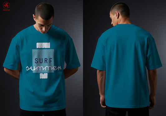 Playera oversize estampada