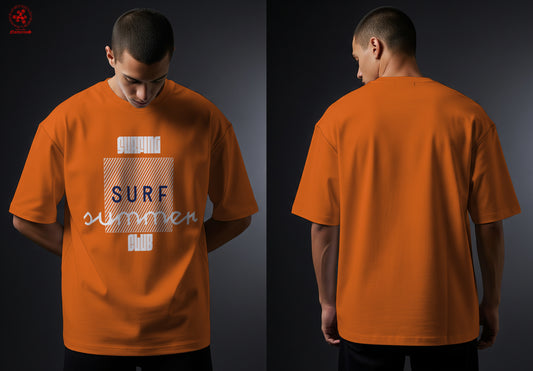 Playera oversize estampada