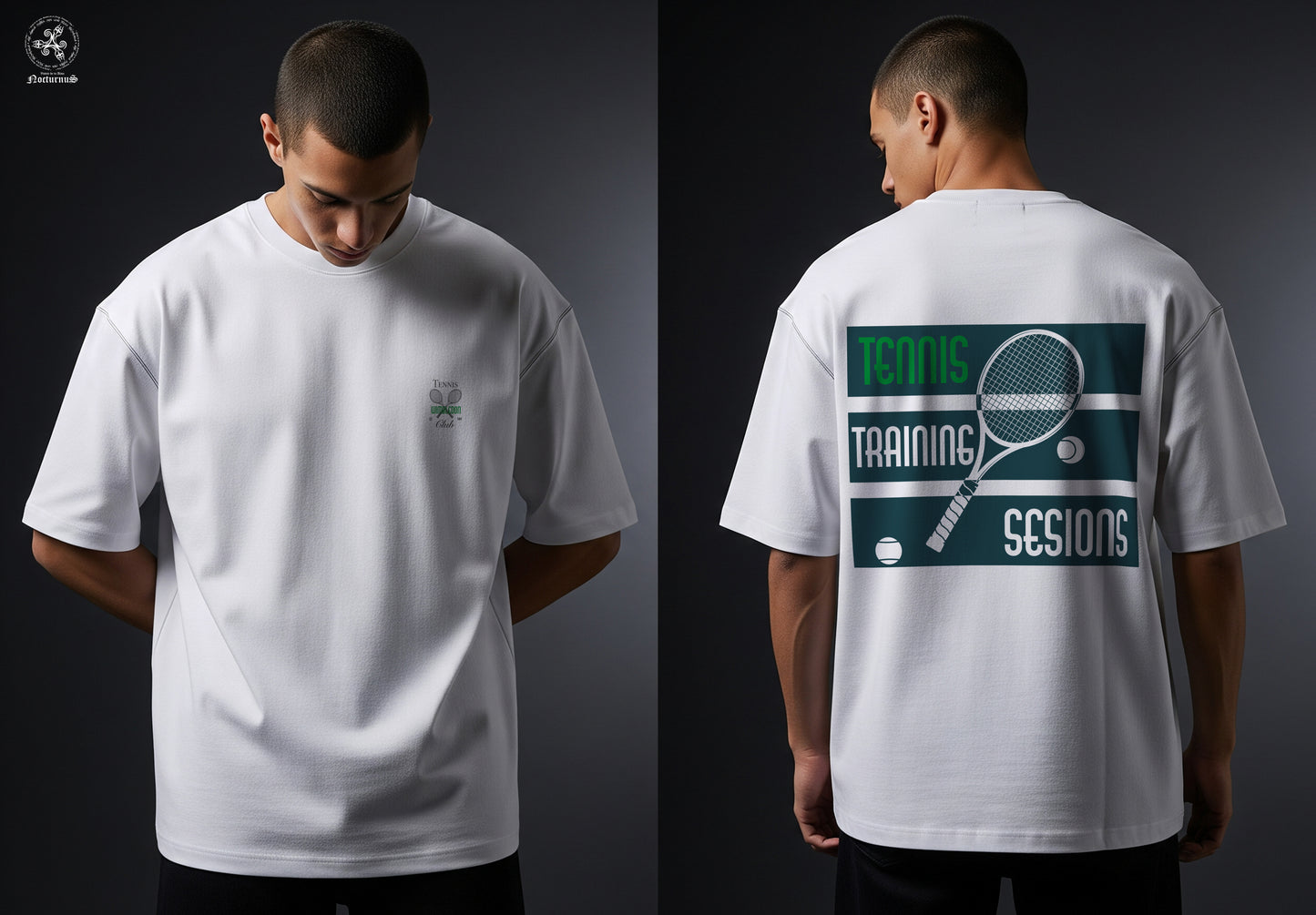 Playera oversize estampada