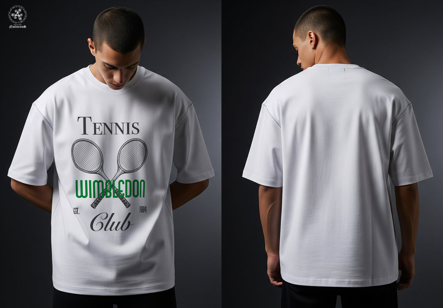 Playera oversize estampada