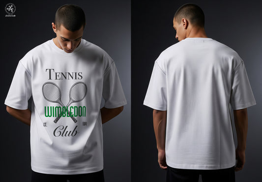 Playera oversize estampada