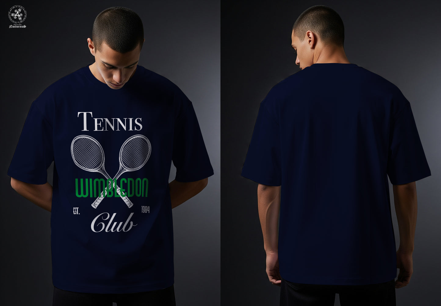 Playera oversize estampada